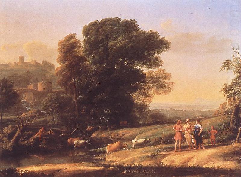 Landscape with Cephalus and Procris Reunited by Diana sdf, Claude Lorrain